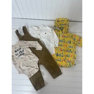 Tea Garanimals H&M Magnificent Rain Jacket Shirt Overall Boys Bundle Size 12 mo
